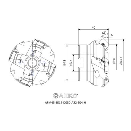 AFM45-SE12-D050-A22-Z04-H Maró Fej