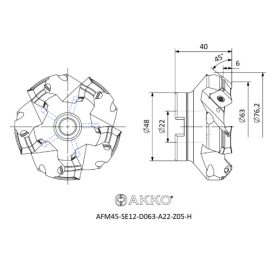 AFM45-SE12-D063-A22-Z05-H Maró Fej