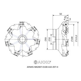AFM45-SE12-D100-A32-Z07-H Maró Fej