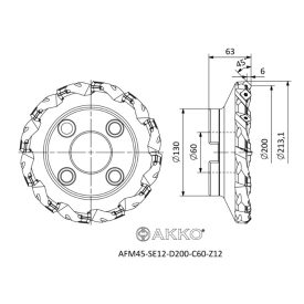 AFM45-SE12-D200-C60-Z12 Maró Fej